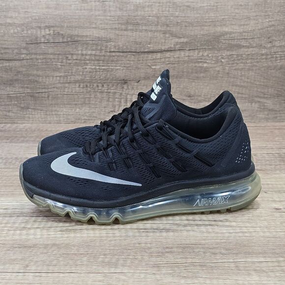 Nike Air Max 2016 Men's Size 6 Women's Size 7.5 Black Running Shoes (806771-001) - Picture 3 of 9